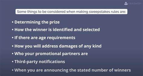 rules sweepstakes|Sweepstakes Rules .
